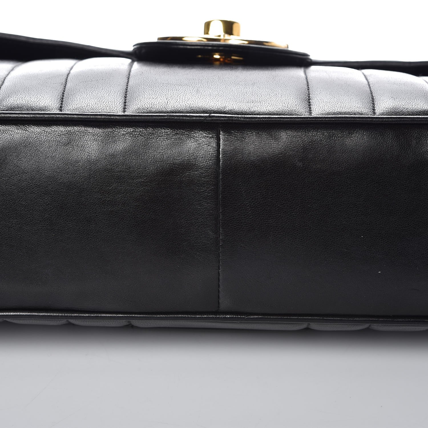 Chanel Lambskin Vertical Quilt Jumbo Single Flap Black 14 of 16