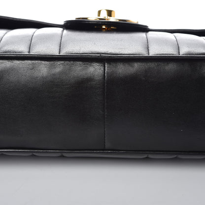 Chanel Lambskin Vertical Quilt Jumbo Single Flap Black 14 of 16