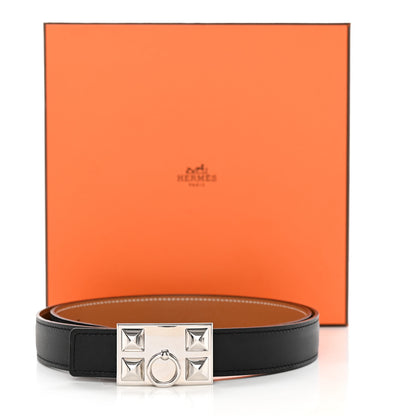 Hermes Epsom Swift 24mm Collier De Chien CDC Belt 90/36 Black Gold 6 of 6