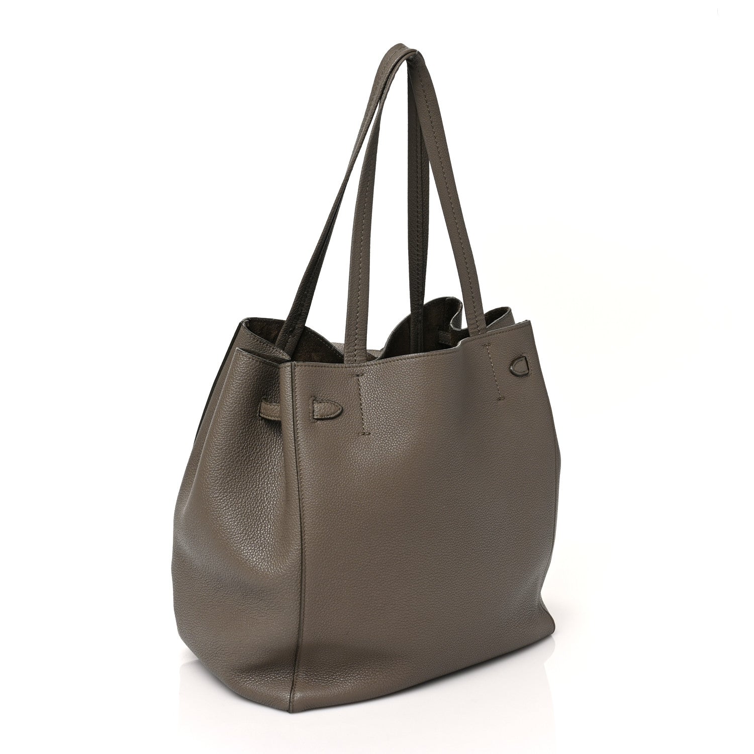 Celine Soft Grained Calfskin Medium Belt Cabas Phantom Taupe 3 of 8