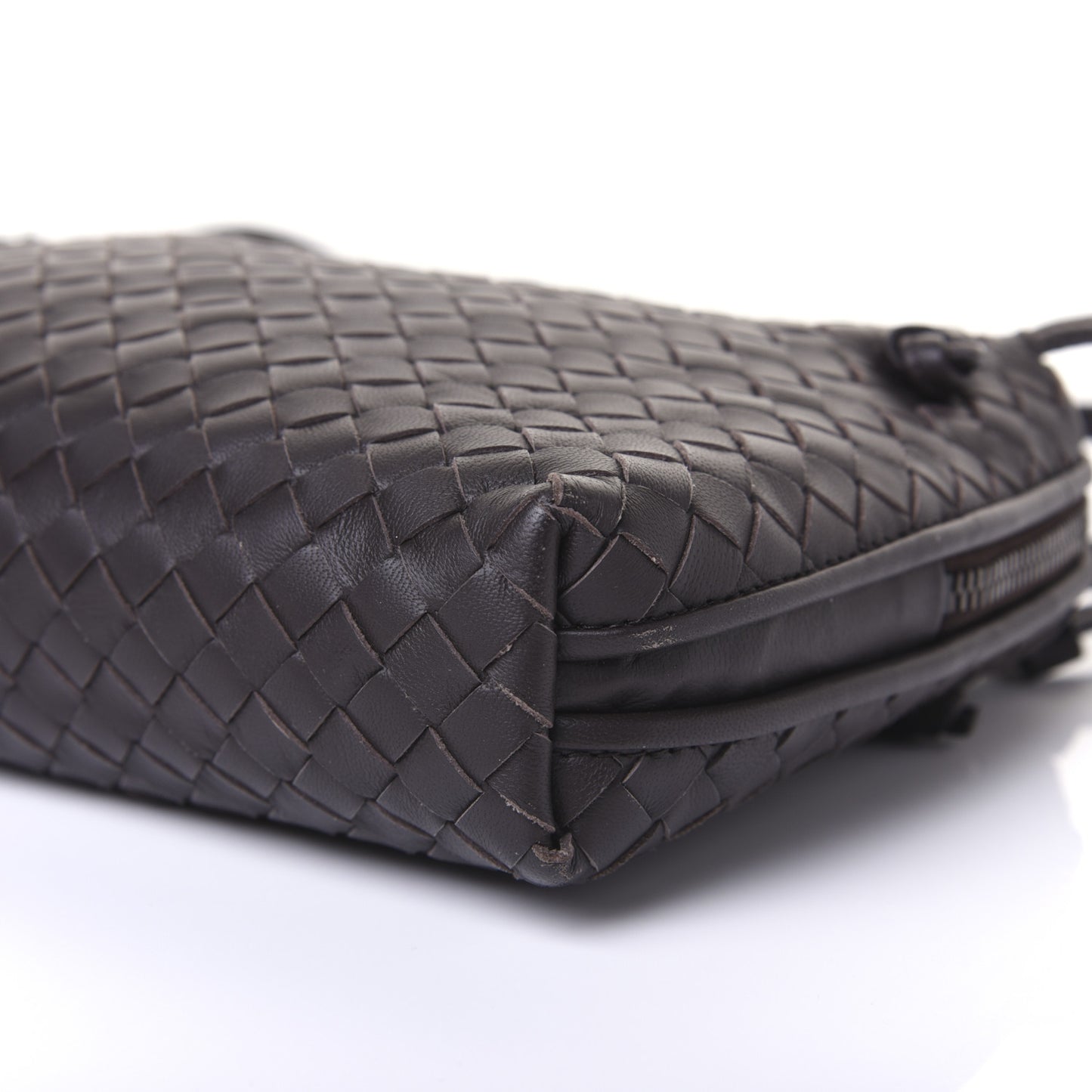 Nappa Intrecciato Nodini Bag Ebano