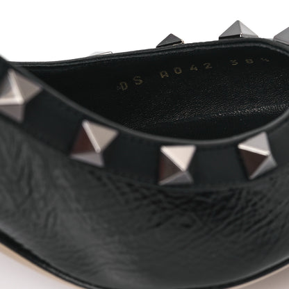 Valentino Garavani Patent Calfskin Rockstud 100mm Pumps 38.5 Black 10 of 10