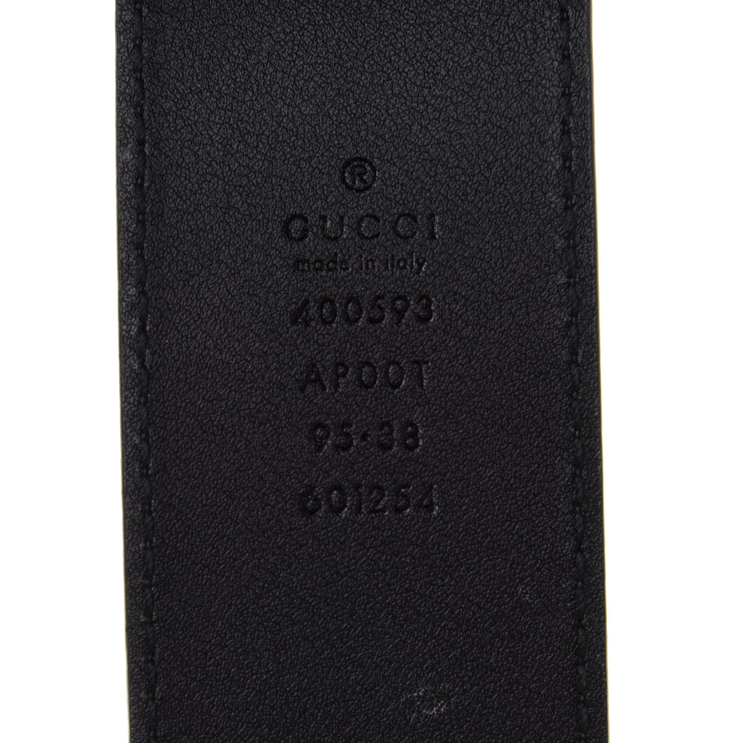 Gucci Calfskin Double G 40mm Belt 95 38 Black 3 of 5