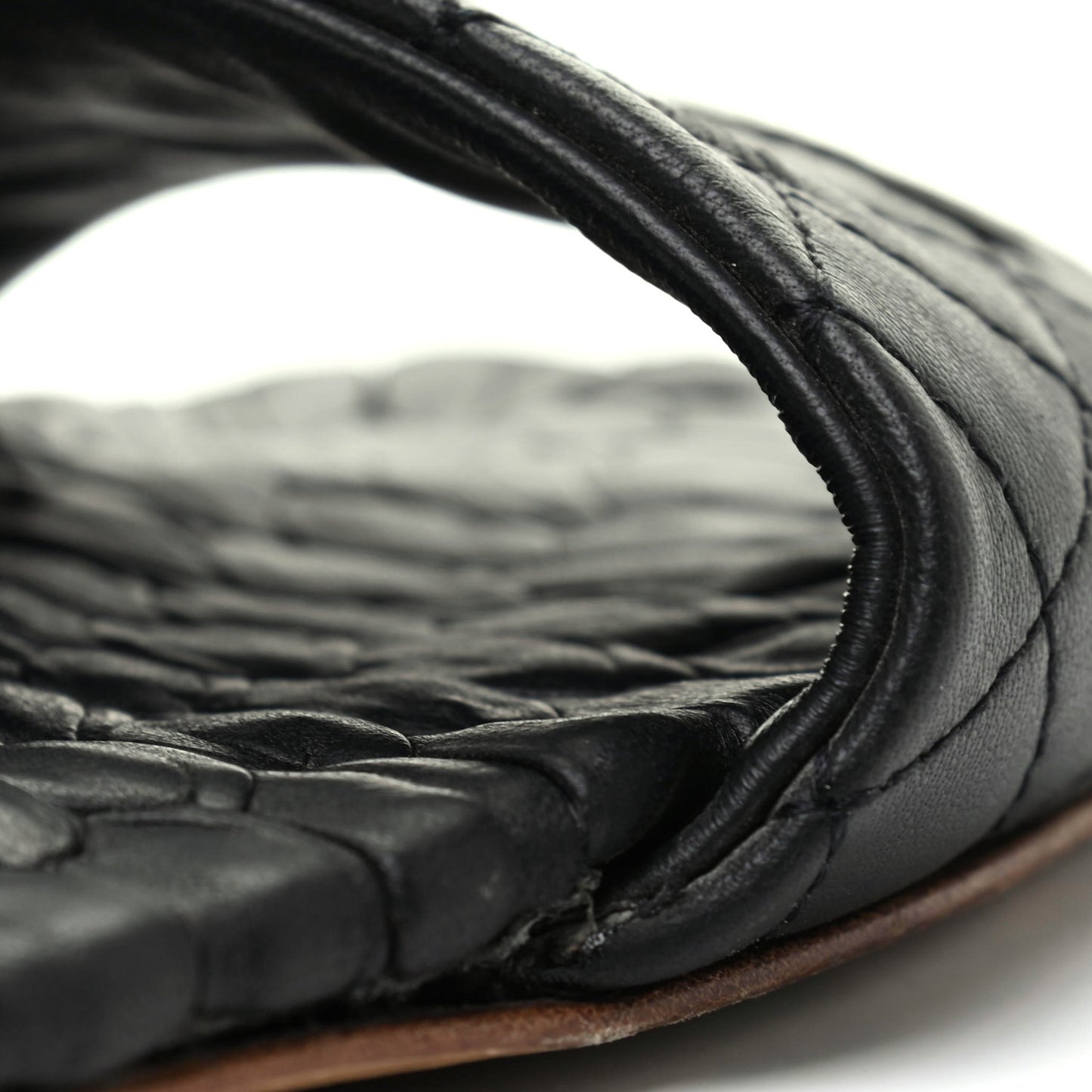 Lambskin Quilted Embroidered CC Mules Sandals 36 Black