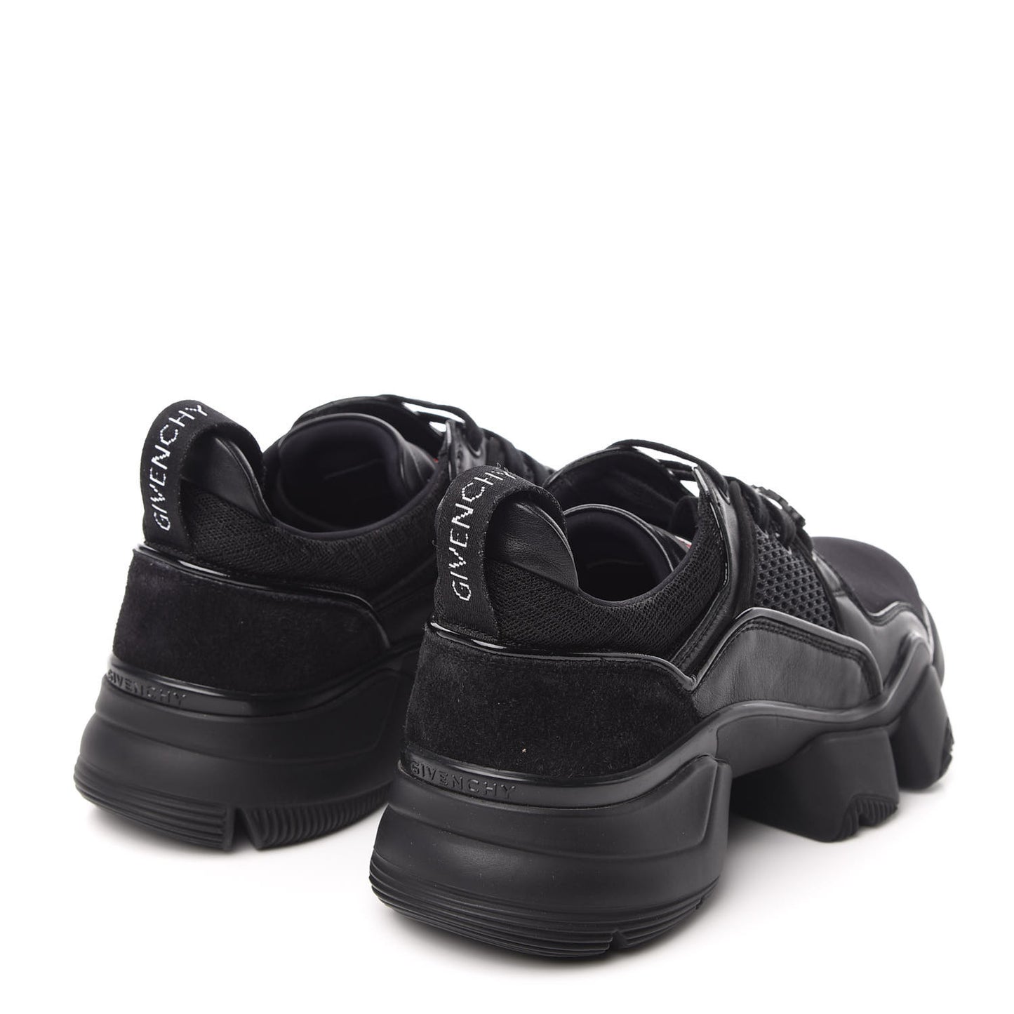 Calfskin Neoprene Jaw Low Sneakers 41 Black