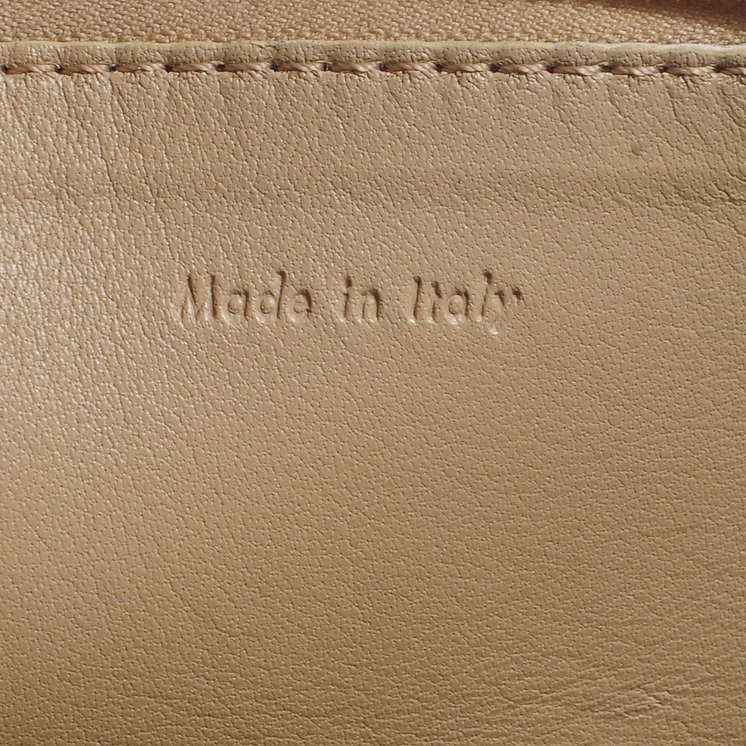 Celine Lambskin Bi-Color Solo Clutch Pouch Beige Butter 6 of 8