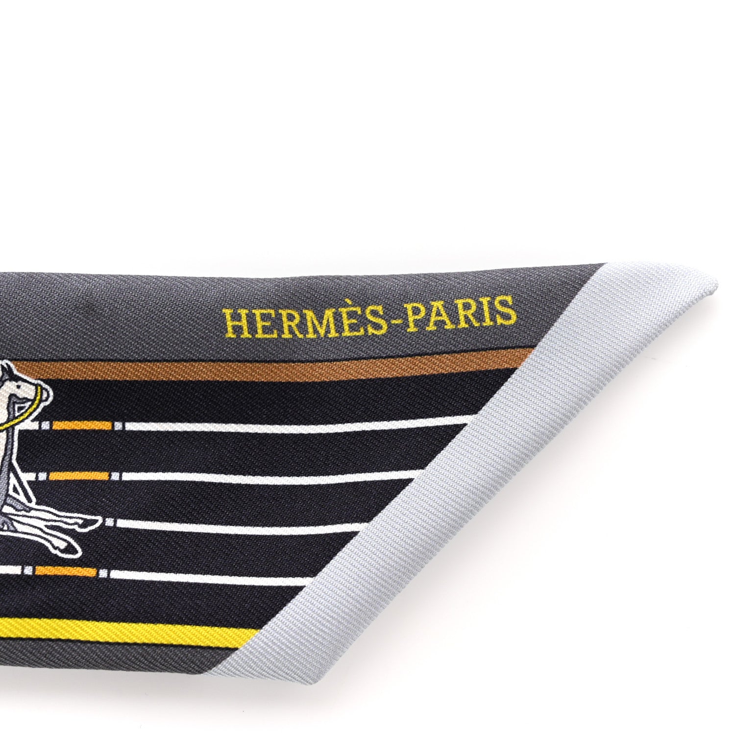 Hermes Silk Pani La Shar Pawnee Twilly Anthracite Gold Black 2 of 4