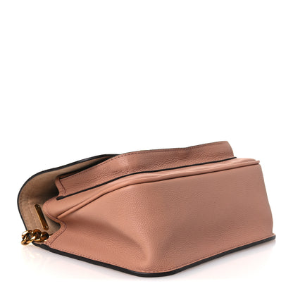 Louis Vuitton Grained Calfskin Lockme Chain Bag PM Rose Silk 10 of 30