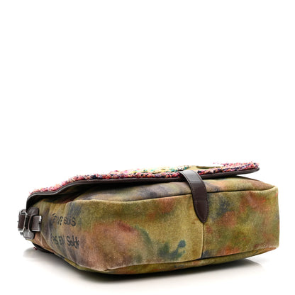 Chanel Washed Toile Graffiti On The Pavements Messenger Khaki Multicolor 4 of 30