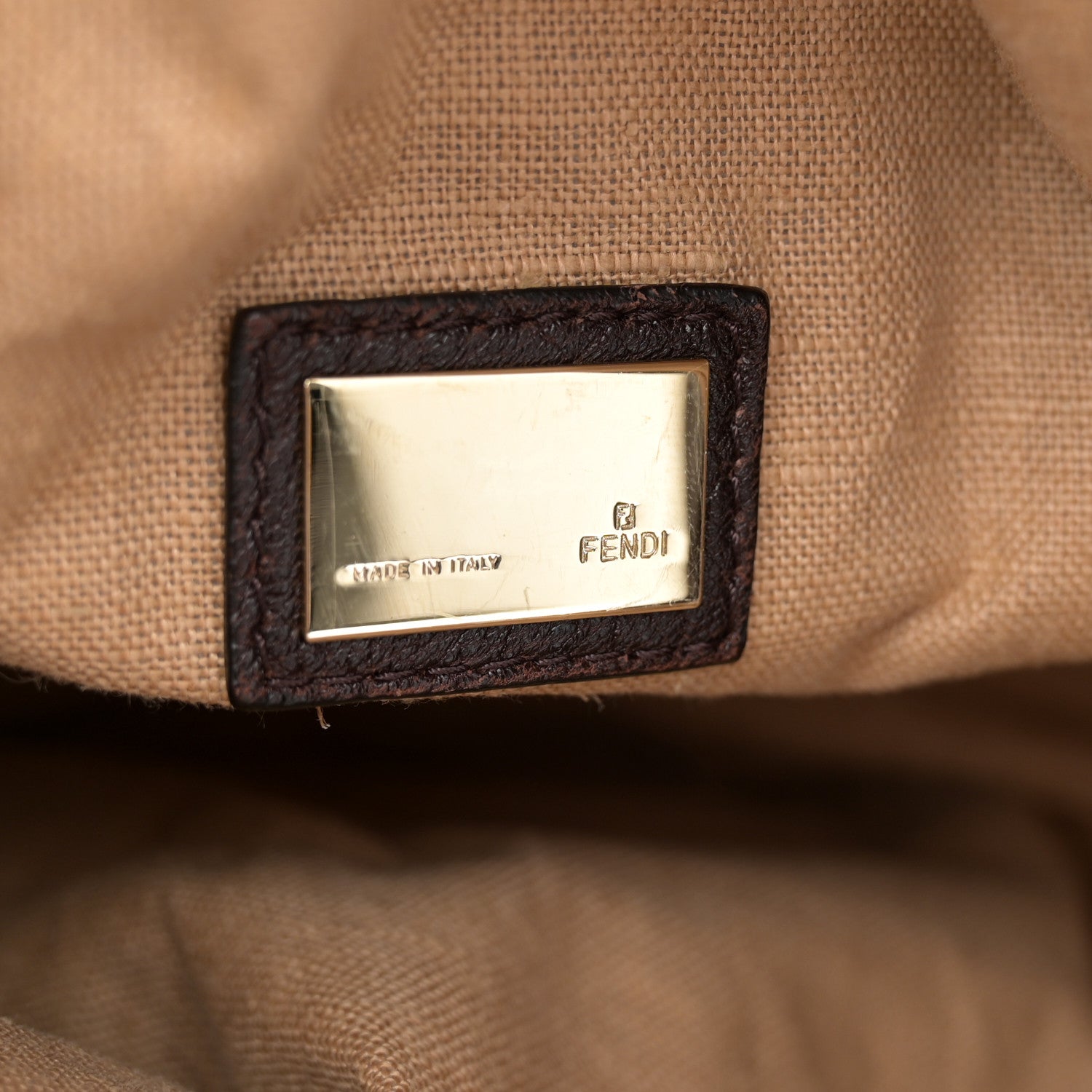 Fendi Zucca Nappa Nuvolata Vitello Tortuga Spy Tobacco Moro 7 of 13