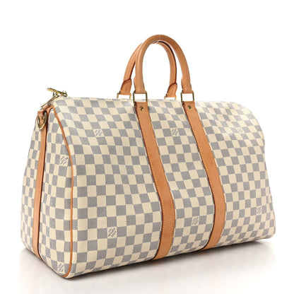 Louis Vuitton Damier Azur Keepall Bandouliere 45 2 of 9