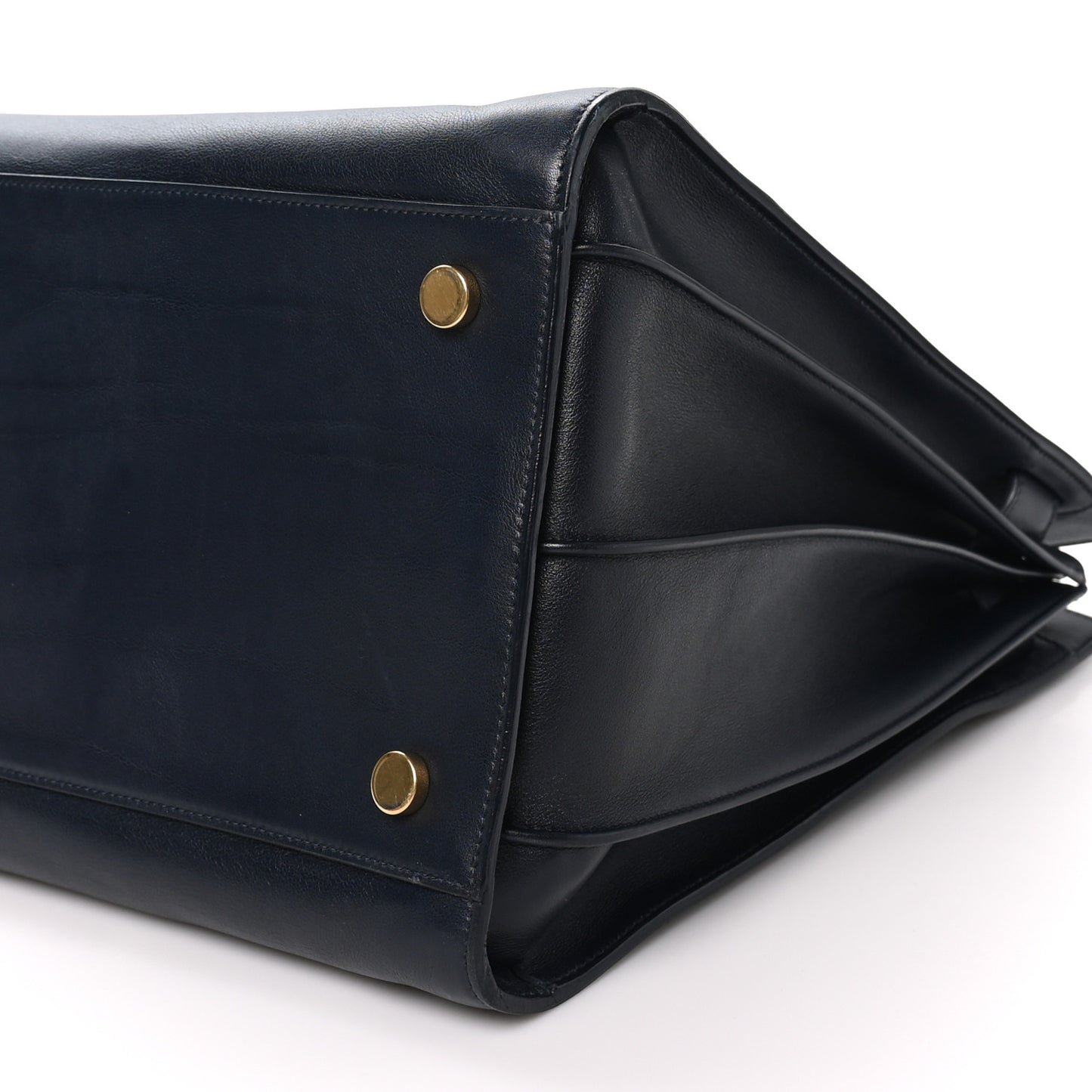 Calfskin Large Sac de Jour Carryall  Navy Blue