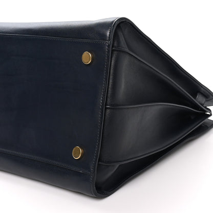 Saint Laurent Calfskin Large Sac de Jour Carryall  Navy Blue 9 of 9