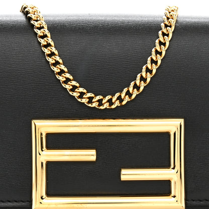 Fendi Vitello Palmellato Wallet on Chain with Pouches Black 8 of 10