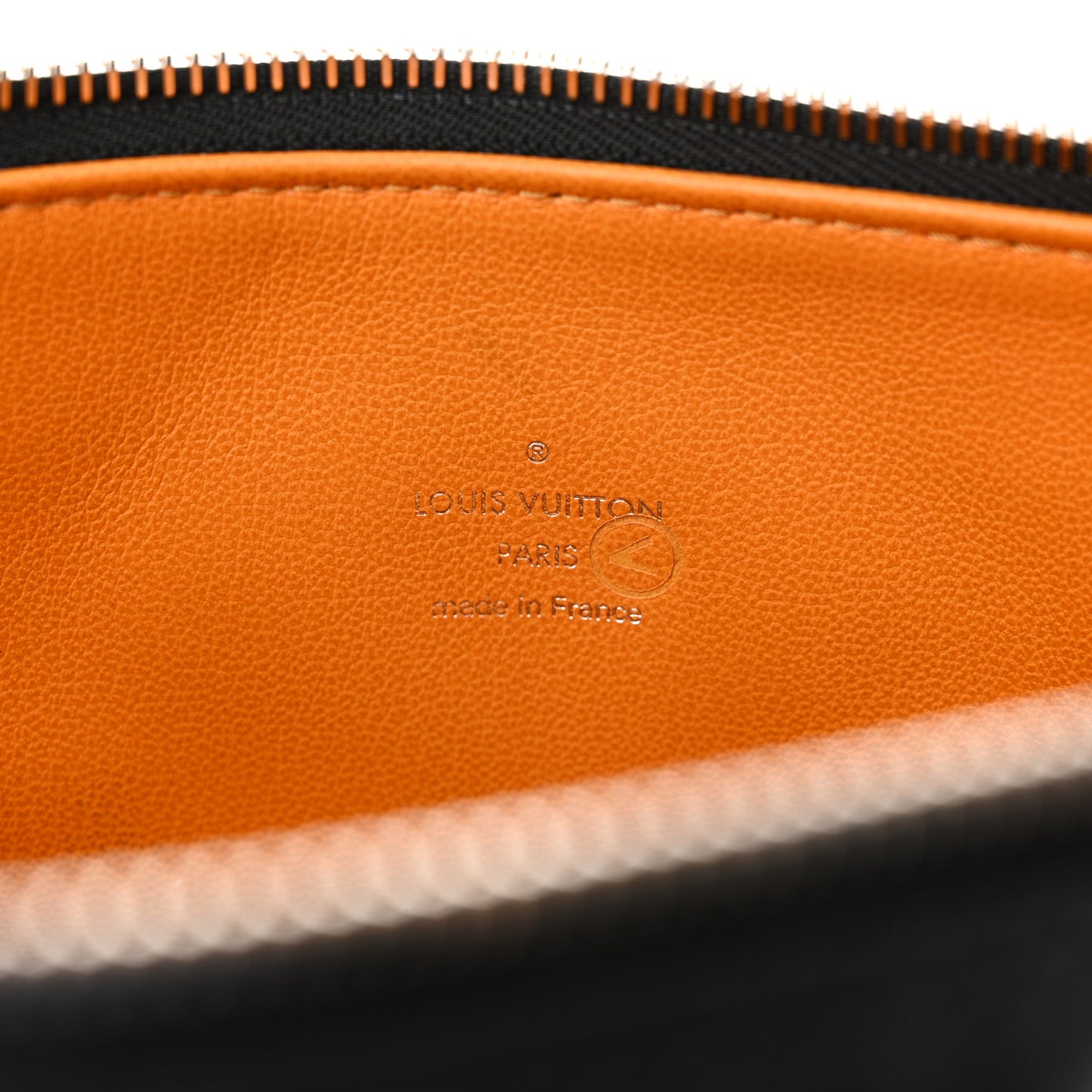 LOUIS VUITTON Lambskin Embossed Monogram Coussin MM Black