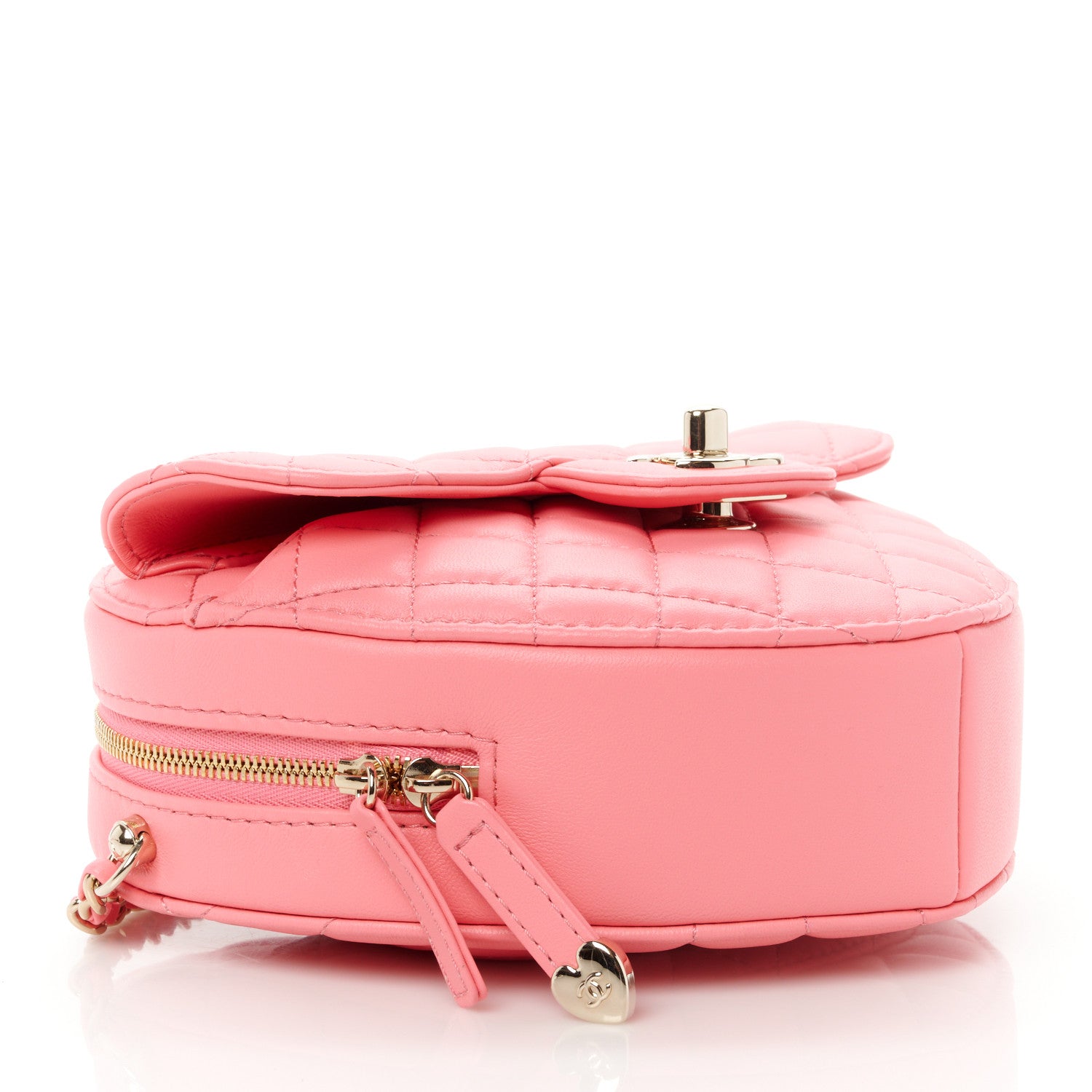 Chanel Lambskin Quilted CC In Love Heart Bag Pink 4 of 11