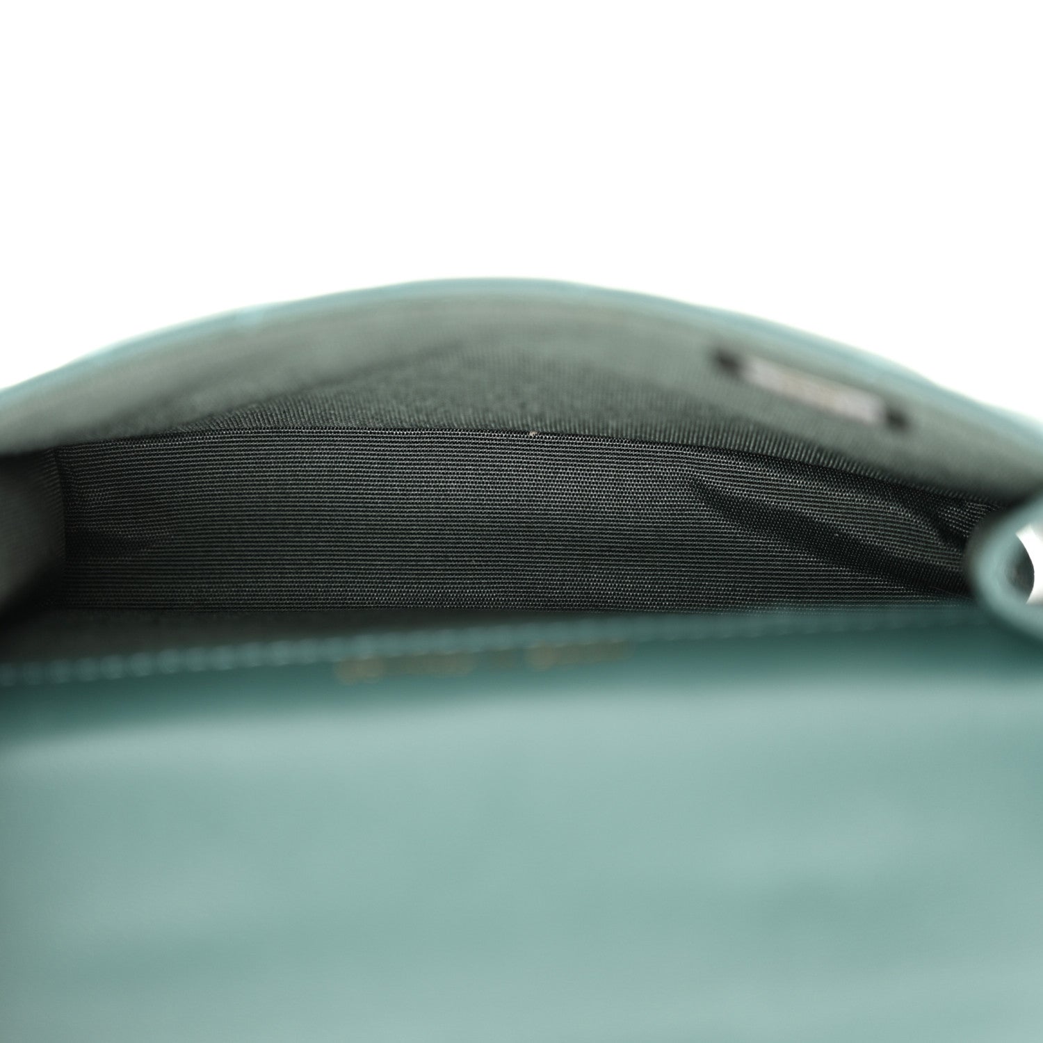 Chanel Lambskin Quilted Top Handle Flap Coin Purse With Chain Green 4 of 11