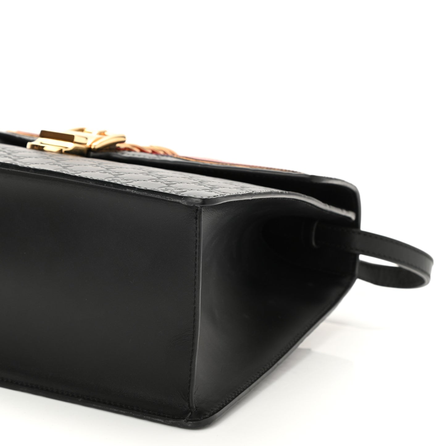 Guccissima Signature Medium Sylvie Top Handle Bag Black