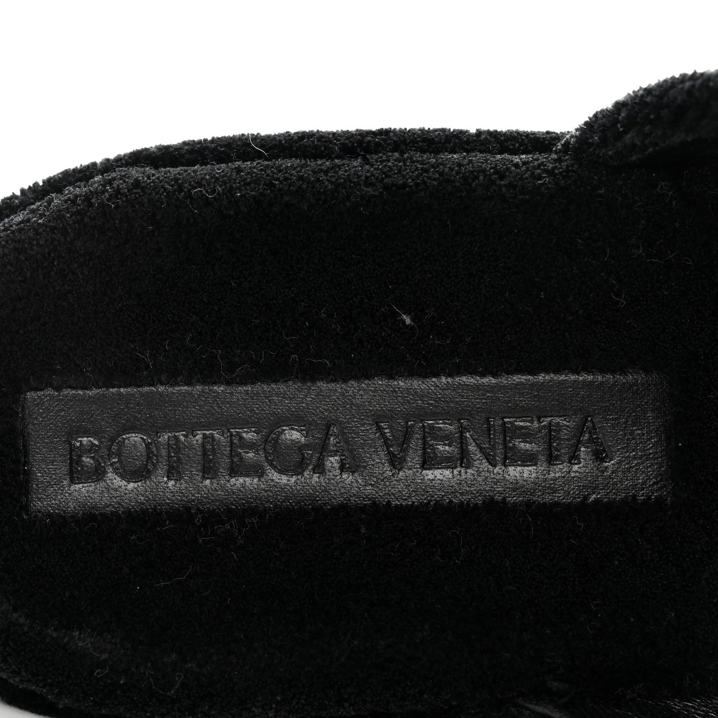 Velvet Gleam Mule Sandals 38 Black
