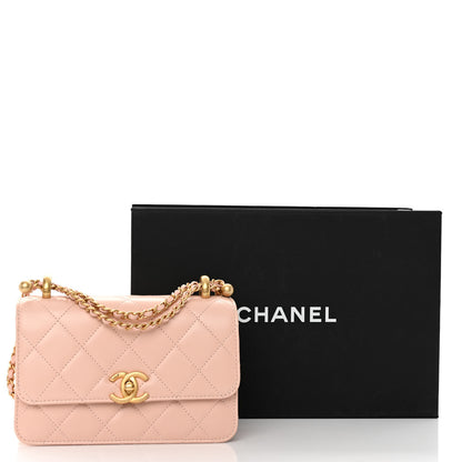 Chanel Calfskin Quilted Mini Perfect Fit Flap Light Pink 11 of 11