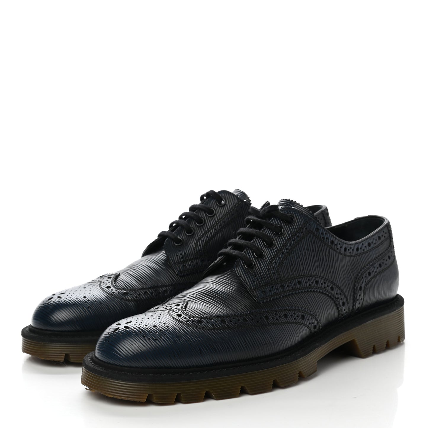 Epi Mens Voltaire Derby Shoes 7 Black Blue