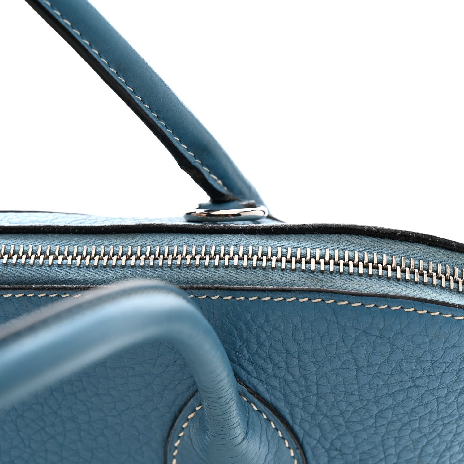 Hermes Taurillon Clemence Bolide 35 Bleu Jean 18 of 18