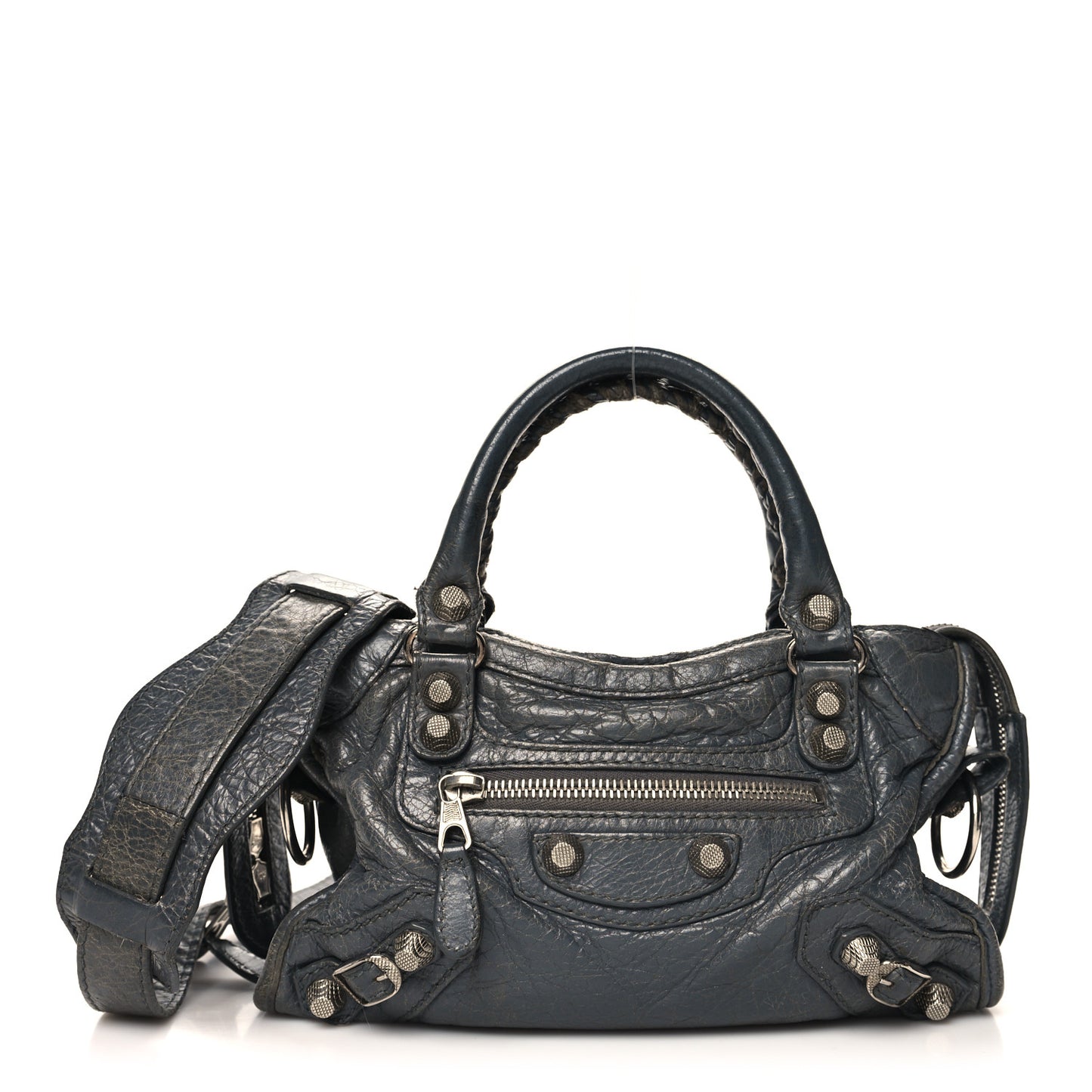 Agneau Giant 12 Silver Hardware Mini City Gris Tarmac
