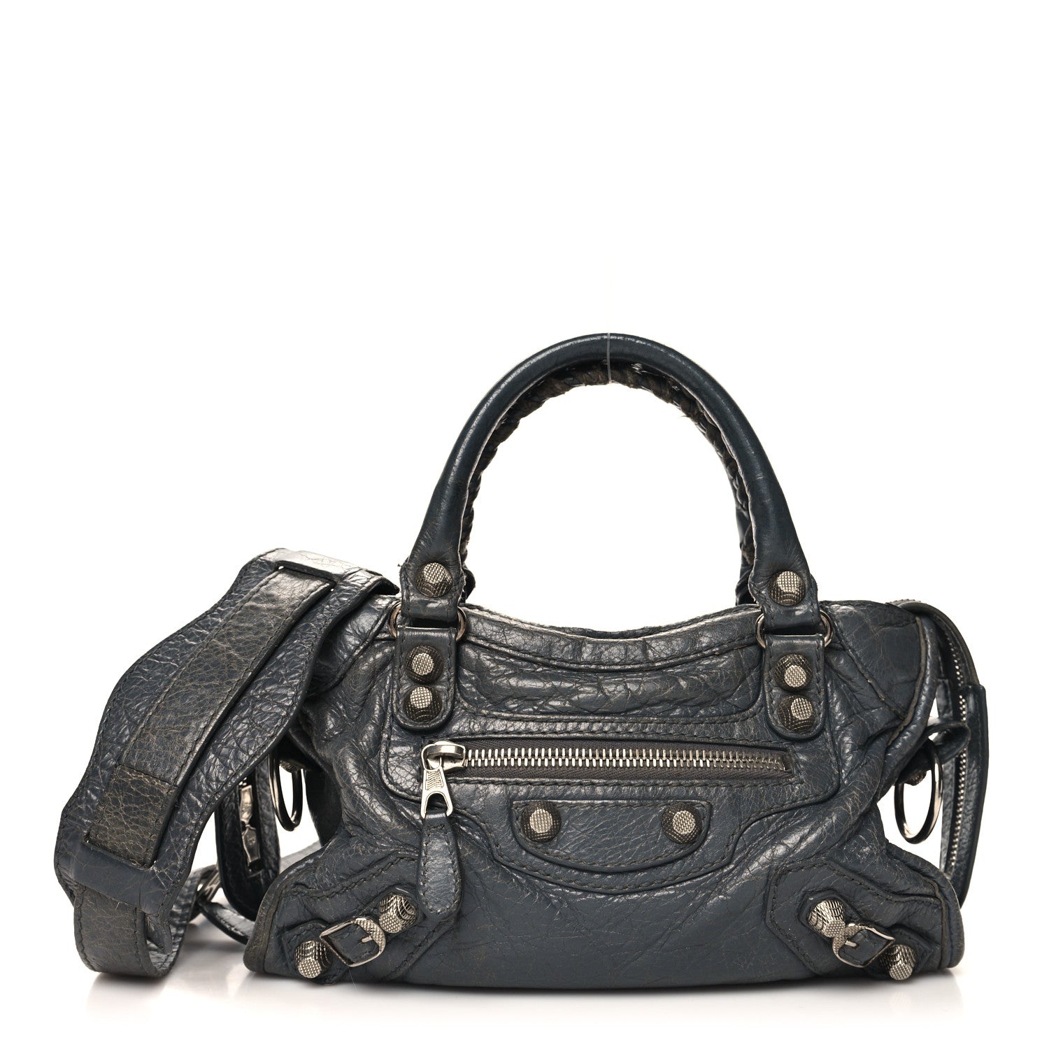 Balenciaga Agneau Giant 12 Silver Hardware Mini City Gris Tarmac 1 of 16