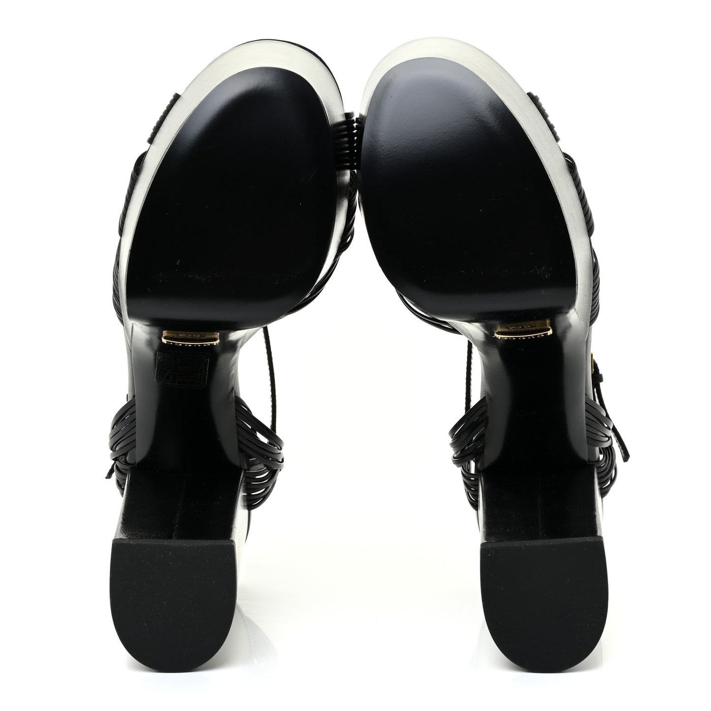 Malaga Kid Crawford Knotted Strap Platform Sandals 38.5 Black