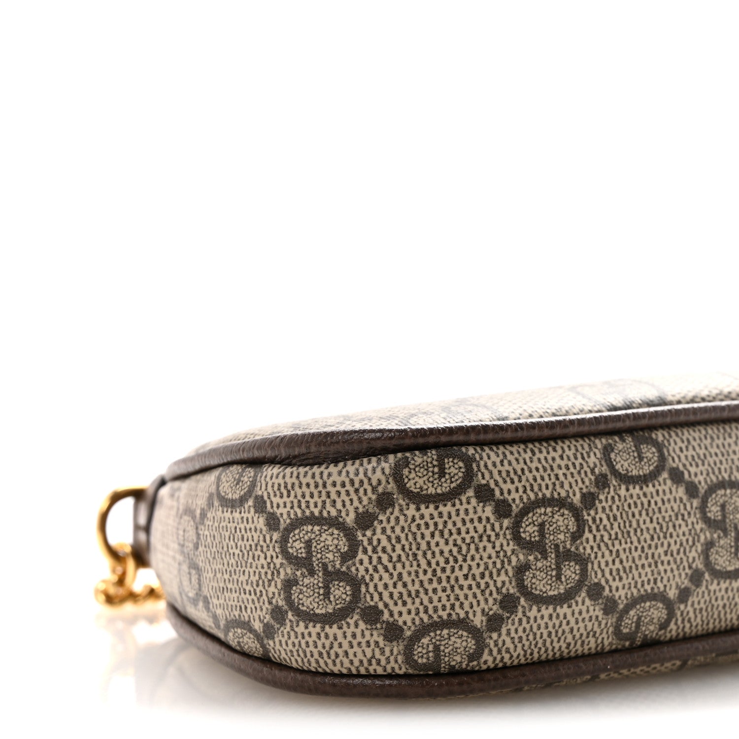 Gucci GG Supreme Monogram Textured Dollar Calfskin Mini Ophidia Chain Bag Beige Ebony 8 of 10