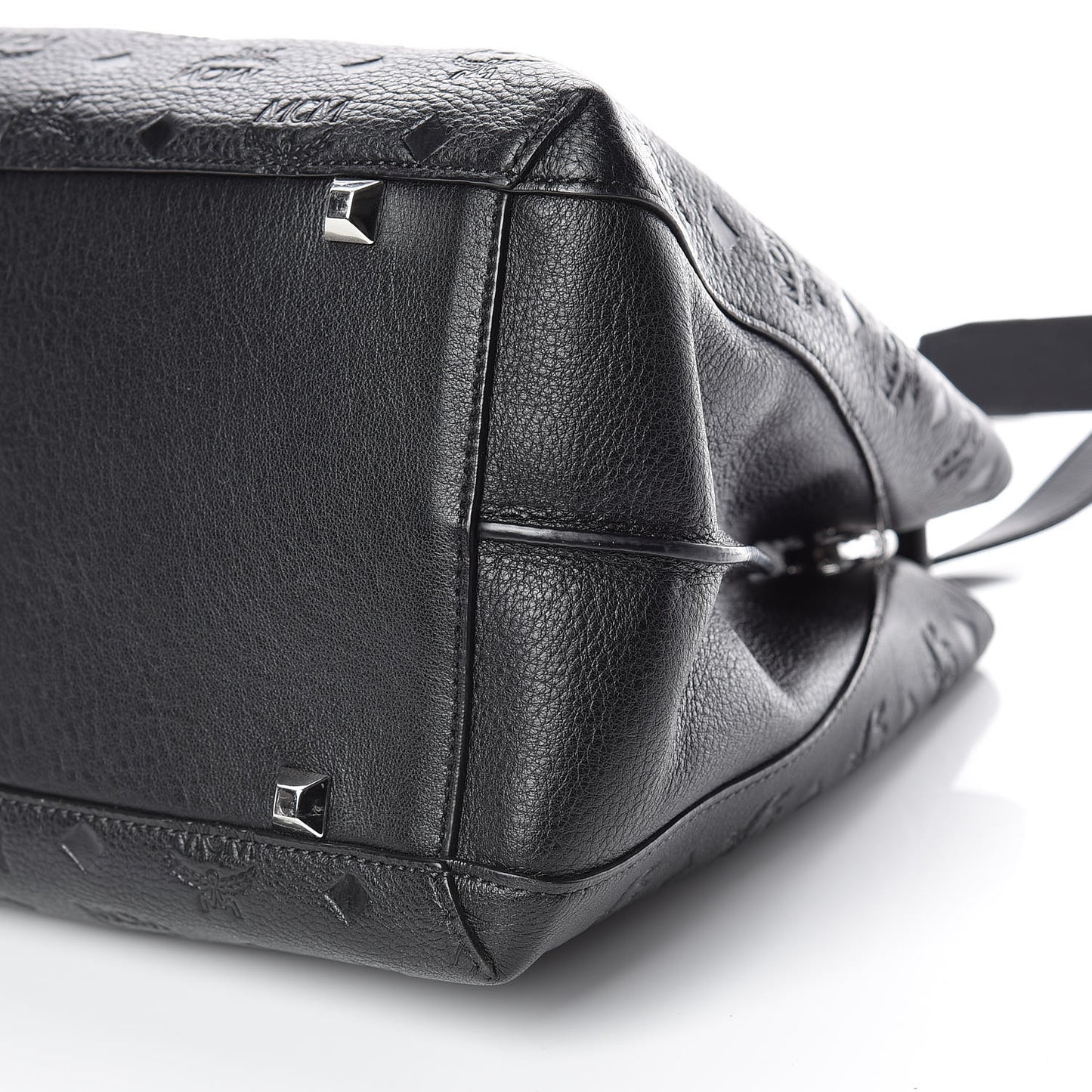 Calfskin Ottomar Monogram Large Essential Tote Black