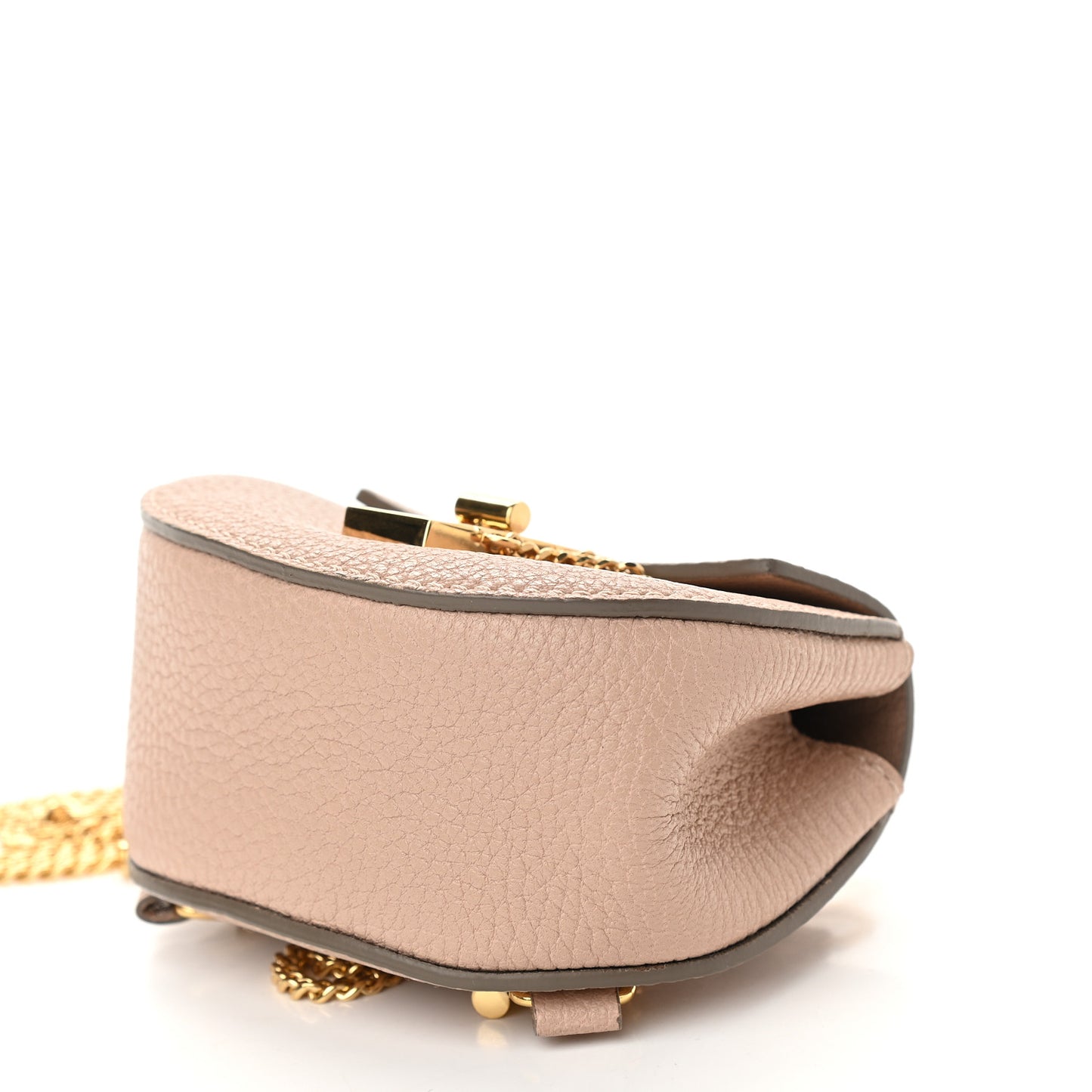 Grained Lambskin Mini Drew Crossbody Backpack Cement Pink
