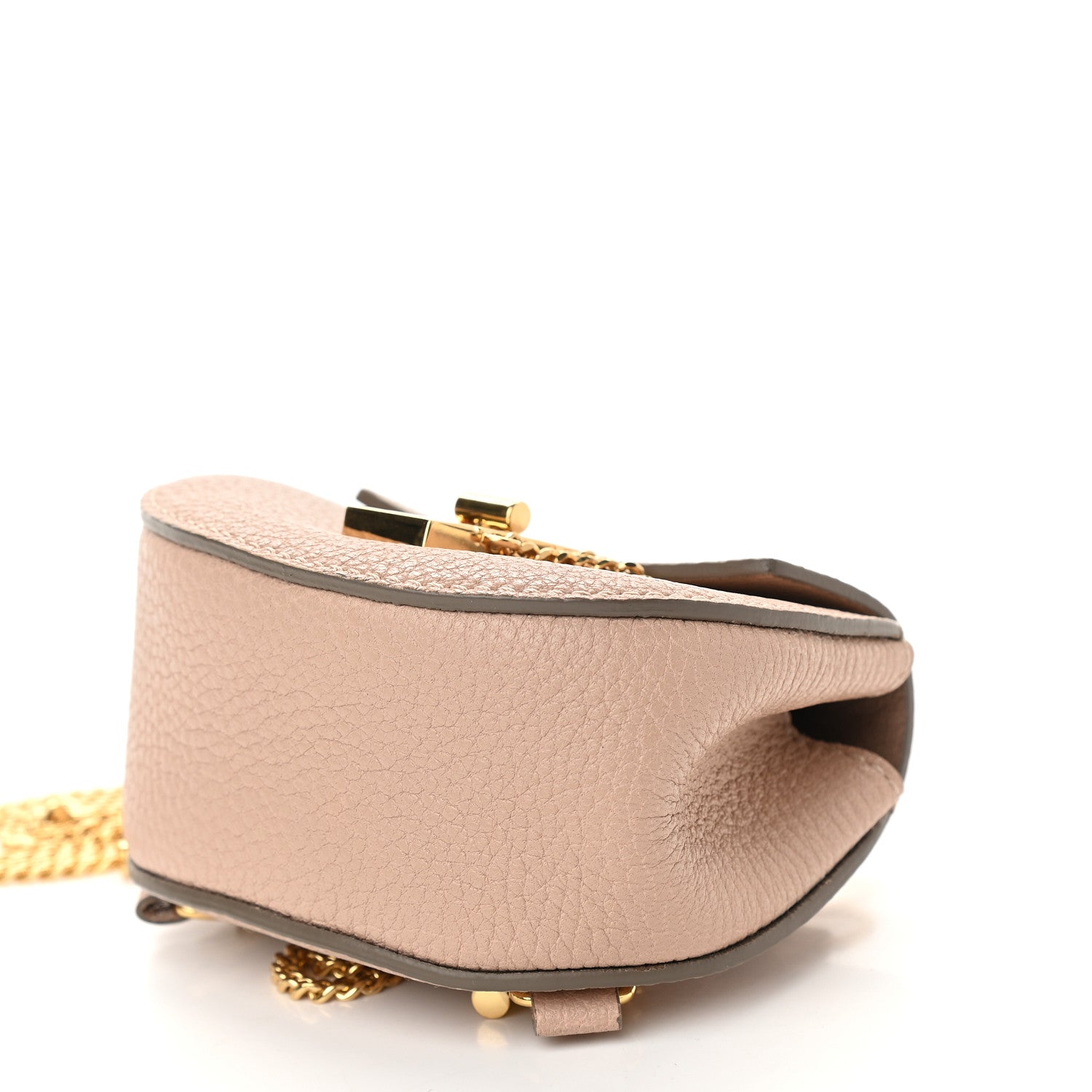 Chloe Grained Lambskin Mini Drew Crossbody Backpack Cement Pink 8 of 8