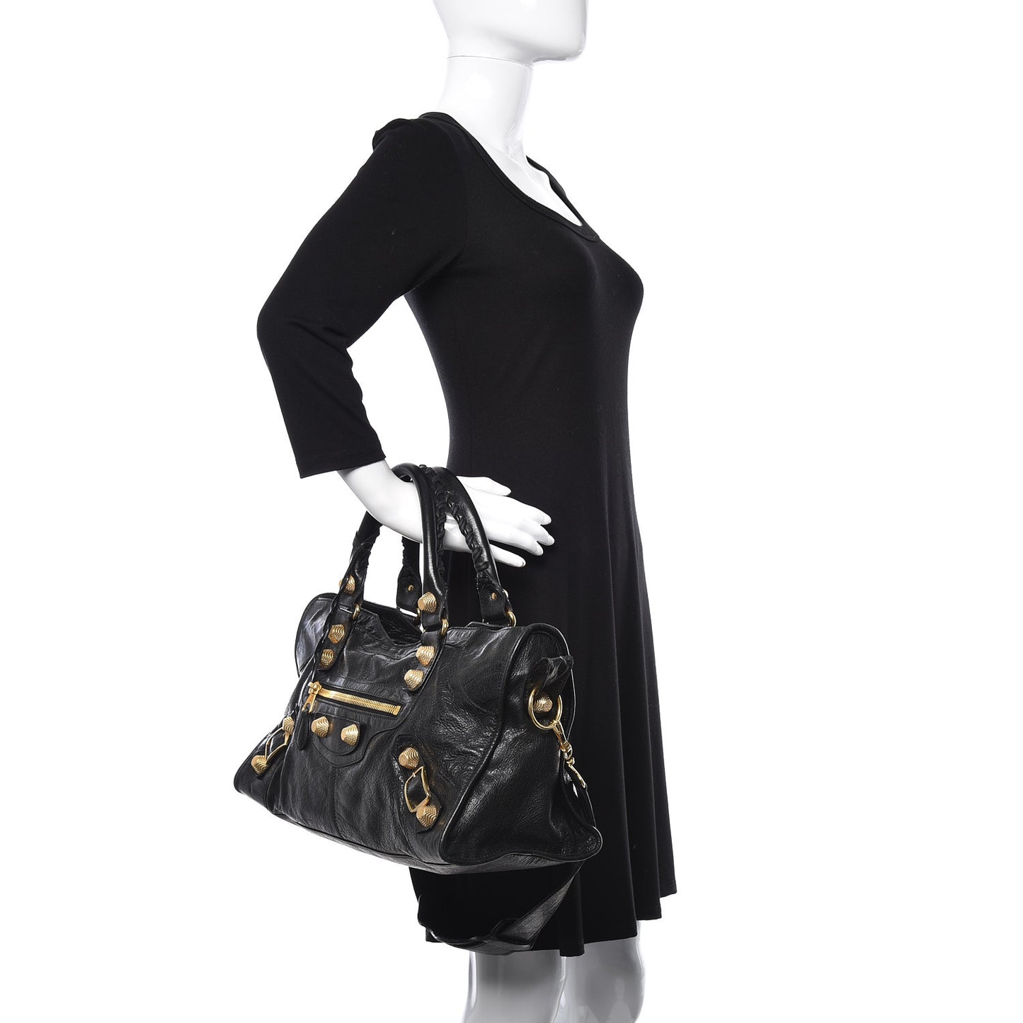Agneau Giant 21 Gold Hardware Part Time Black