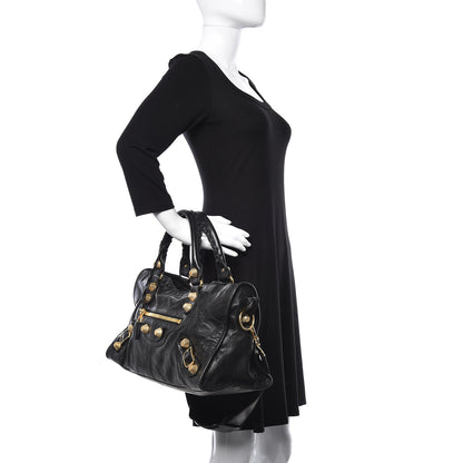 Balenciaga Agneau Giant 21 Gold Hardware Part Time Black 2 of 18