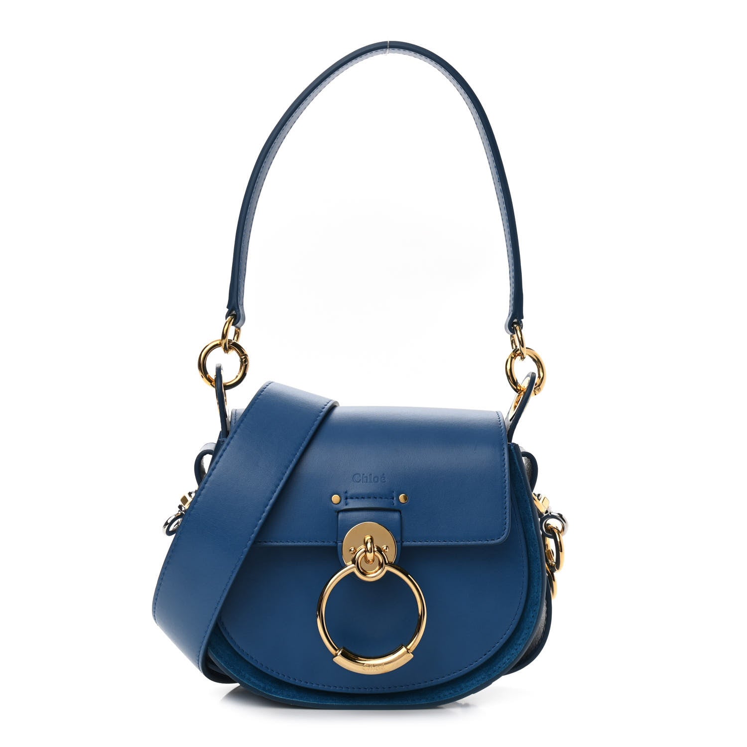 Chloe Calfskin Small Tess Bag Smoky Blue 1 of 9
