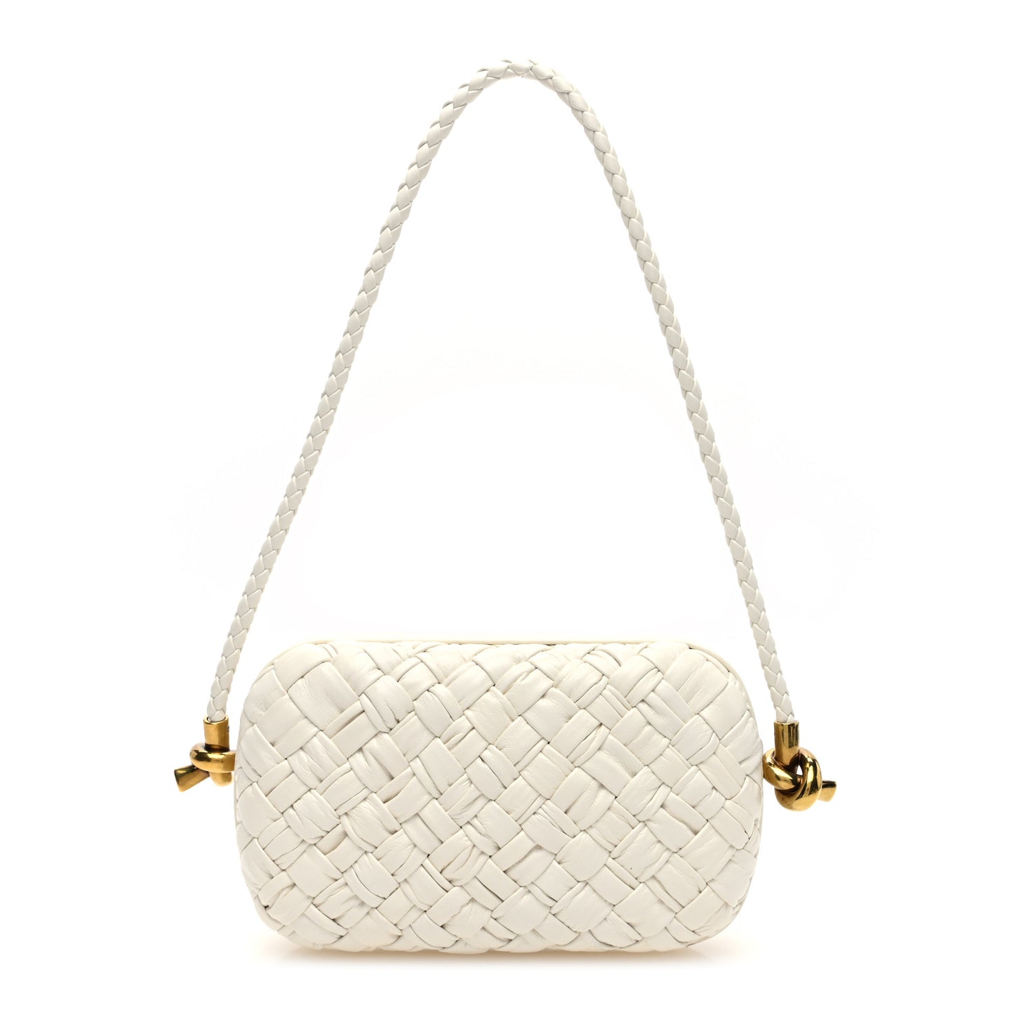 Calfskin Intrecciato Knot On Strap Bone