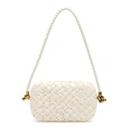 Bottega Veneta Calfskin Intrecciato Knot On Strap Bone 1 of 9
