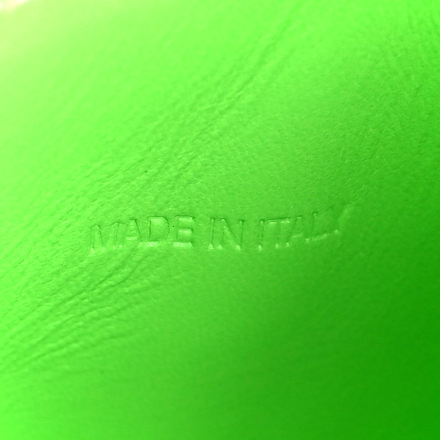 Shiny Box Calfskin Hourglass Top Handle Bag XS Acid Green