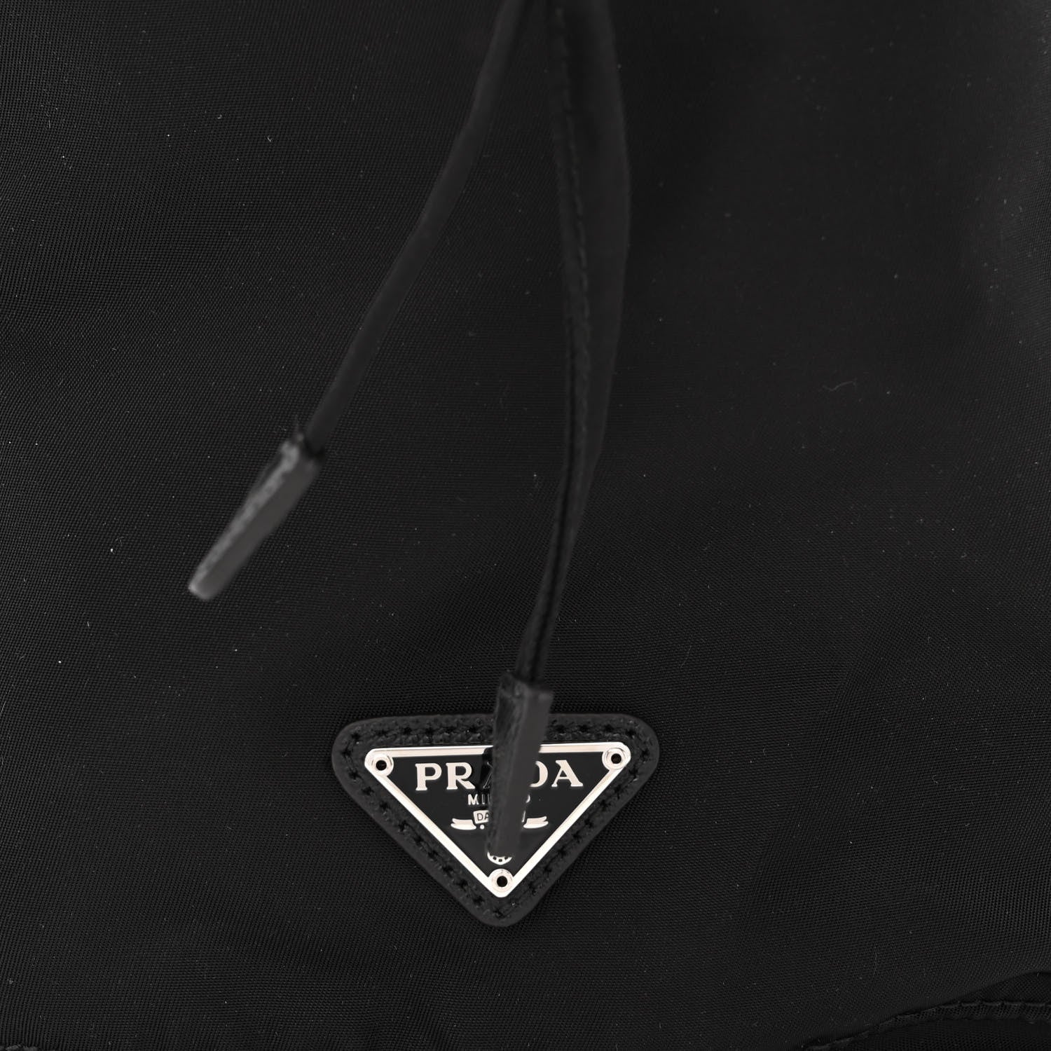 Prada Nylon Vela Drawstring Pouch Black 8 of 10