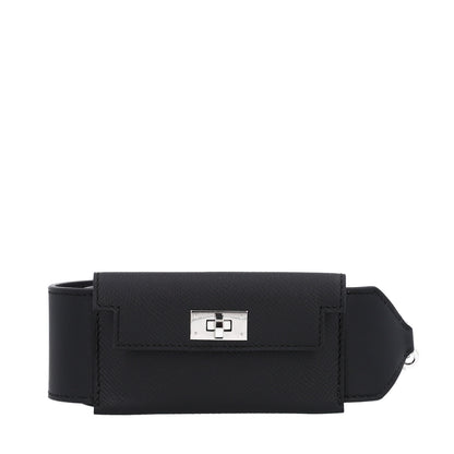 Hermes Swift Epsom Pocket Kelly Shoulder Strap Black 1 of 7