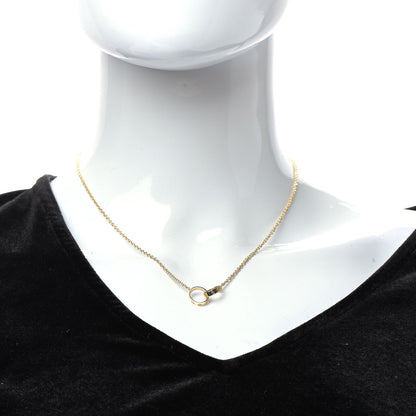 Cartier 18K Yellow Gold Interlocking LOVE Necklace 2 of 6