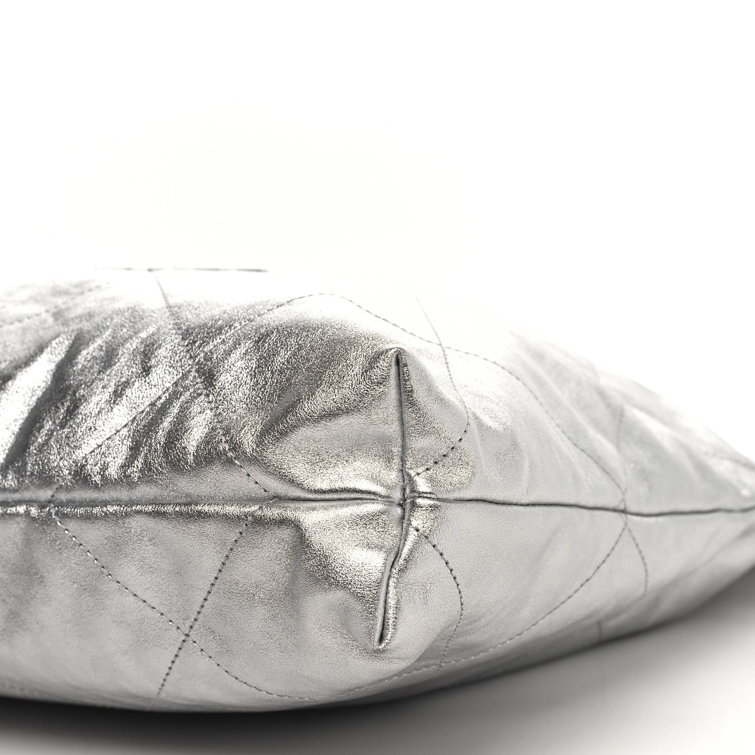 Chanel Metallic Calfskin Quilted Chanel 22 Silver 12 of 12