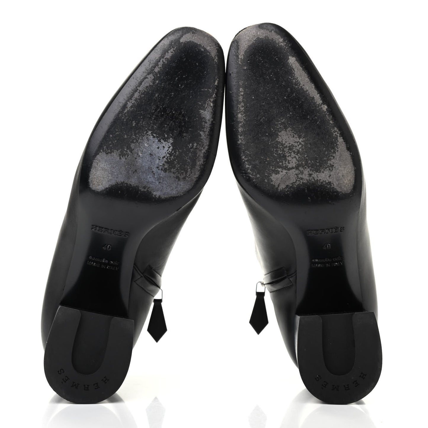 Calfskin Perforated Womens Booties 40 Black