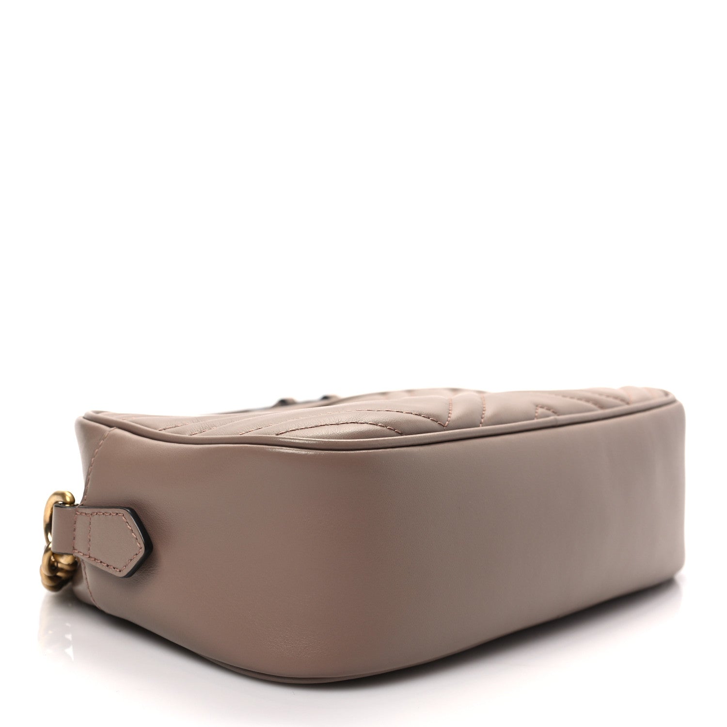 Gucci Calfskin Matelasse Small GG Marmont Chain Shoulder Bag Porcelain Rose 4 of 9