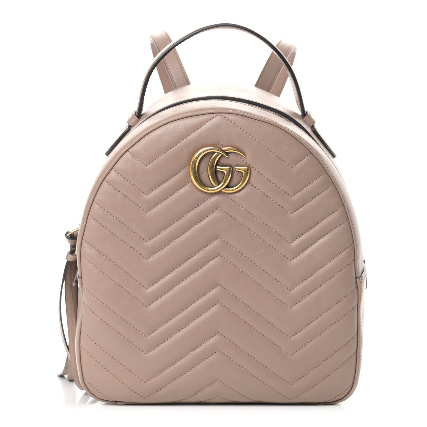 Calfskin Matelasse GG Marmont Dome Backpack Porcelain Rose
