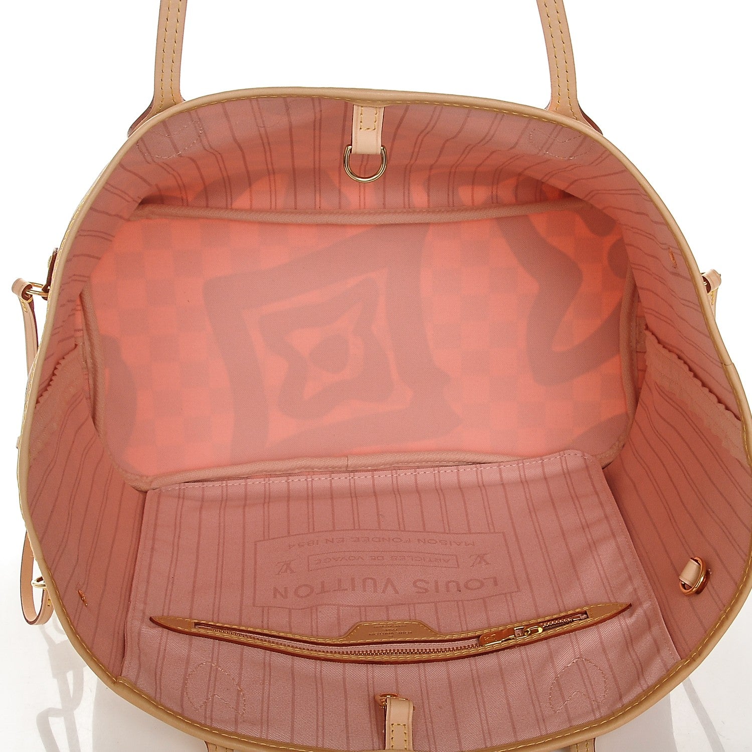 Louis Vuitton Damier Azur Tahitienne Neverfull MM 5 of 6