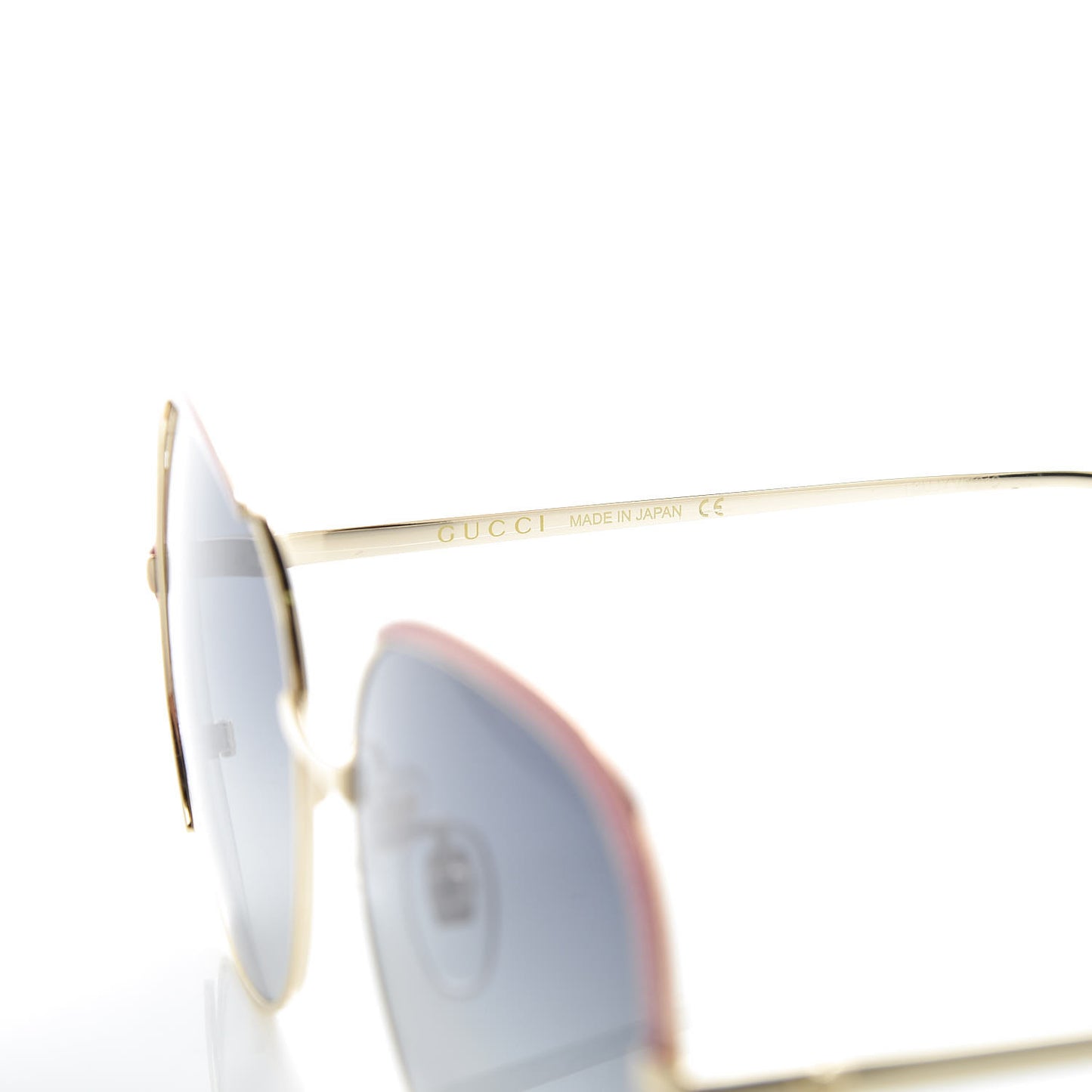 Acetate Oversize Square Frame GG0400S Sunglasses Gold