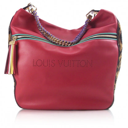 Louis Vuitton Leopard Ltd Sp 09 Flight Bag Savane XL Red 1 of 8