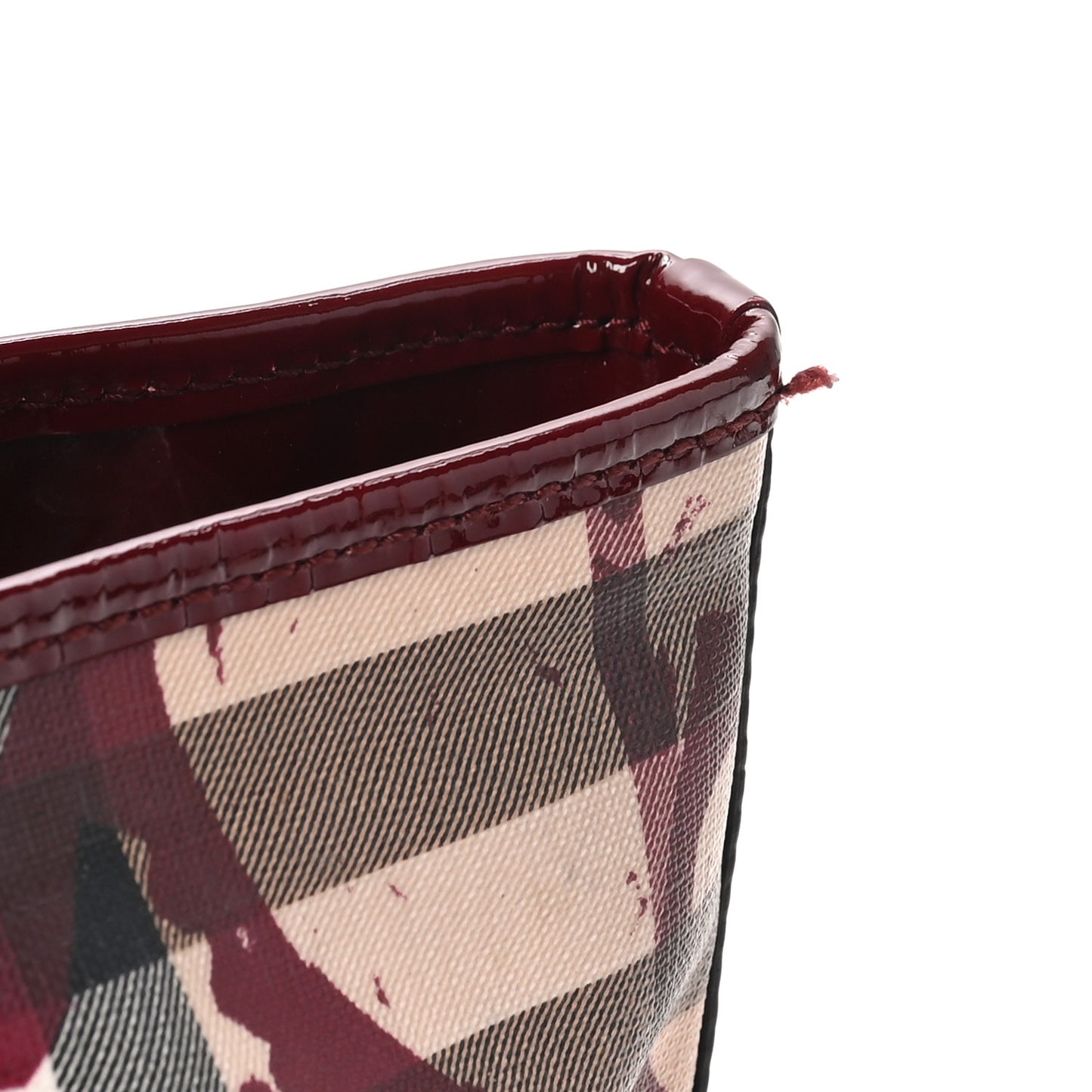 Nova Check Heart Print Tote Berry